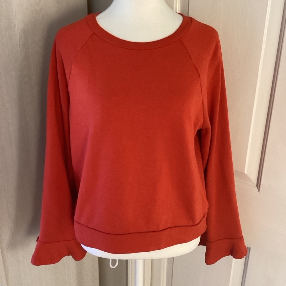POPSUGAR Women's Vibrant orange Sweatshirt Sz M
